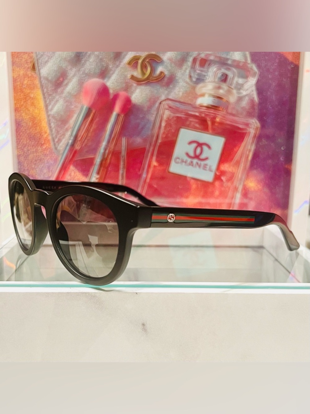 GUCCI Bio Based Round Gradient Sunglasses GG 3653/S EUC